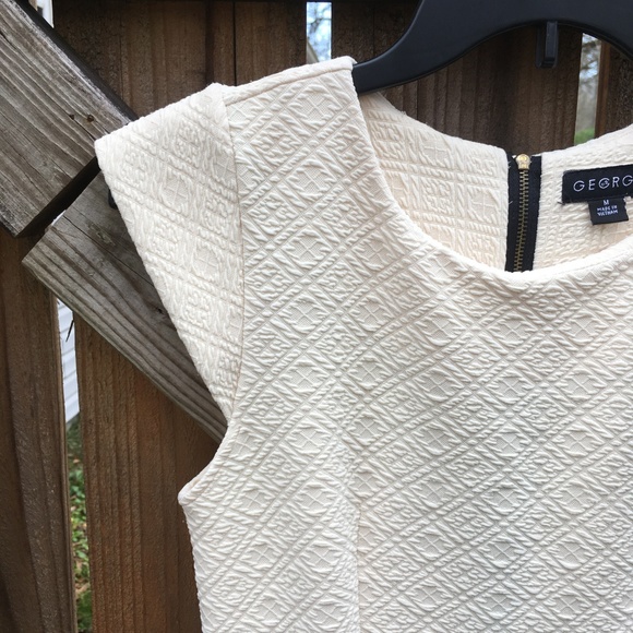 Quilted Cream Dress - Picture 6 of 6